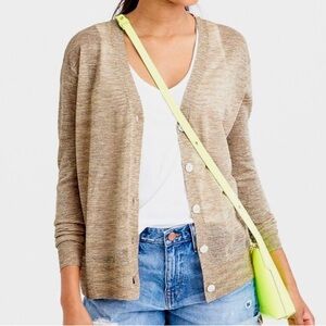 J. Crew Med. Women's Gold Cardigan Sweater